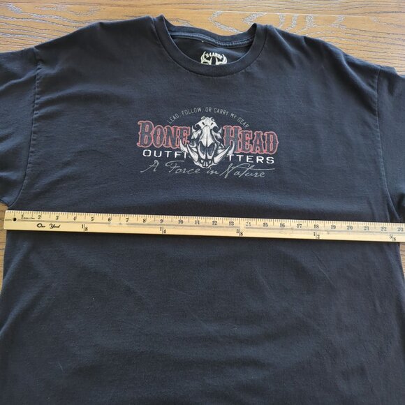 Bonehead Outfitters Razorback Recon Graphic T-Shirt cotton Black X-Large - Picture 6 of 8